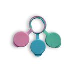 Milk Bottle Tops – 3 Pack of Pastel Reusable, Leakproof Lids for UK 1-Pint Glass Bottles | Eco-Friendly, Airtight, Made in The UK, Dishwasher Safe and Durable