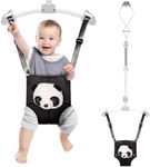 Doorway Jumper,Adjustable Seat Bag, Durable Baby Door Bouncer & Jumper,Wise Gift Choice for Infant & Toddler, Easy to Use, Black