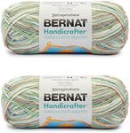 Bernat Handicrafter Cotton Big Ball Stoneware Ombre Yarn - 2 Pack of 340g/12oz - Cotton - 4 Medium (Worsted) - 608 Yards - Knitting/Crochet