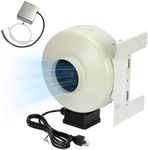 Vanesa M-4DBT Automatic Dryer Booster Exhaust Fan, 200 CFM | Auto-On | Dryer Vent Booster Fan for Enhanced Drying, Universal 4" Duct, Compatible with All Dryers,Easy Install, Reduces Drying Time