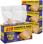 Clear Fold Top Sandwich Bags 800 Co