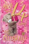 Me To You Tatty Teddy Age 14 Birthday Card, Yay! You're 14 Today - Official Collection