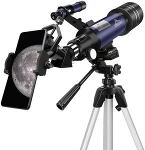 Astronomy Telescope for Kids Adults Beginners, with Carry Bag Tripod Phone Adapter, Portable High Definition Astronomical Aperture Telescope to Observe Moon Star Stargazing Travel MAXLAPTER