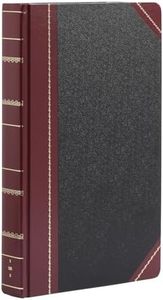 Boorum & Pease 9 Series Account Book - Record Ruled, Smyth-Sewn Acid-Free 500 Pages - 14-1/8"x8-5/8" Black Hardcover - Accounting Ledger Book for Financial Record & Business Expense Tracking - 1 Unit
