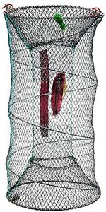 ADEPTNA Otter Friendly Collapsible Crab Basket-Crab Crayfish Lobster Catcher Pot Bait Trap Fish Net Eel Prawn Shrimp Live Bait-Ideal for Catching Bates for Fishing or Crabs and Lobsters
