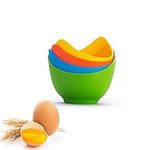 Silicone Egg Poacher 4 Pack Poached