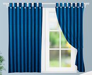 nissi Cotton Window Curtains | Pack of 2|| (Navy Blue)