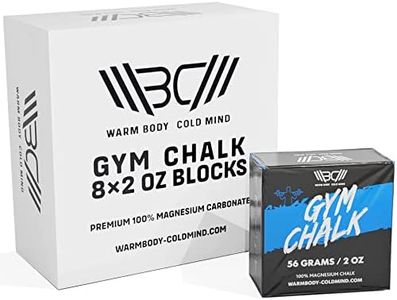 WARM BODY COLD MIND Blocco di Gesso per Gym - Chalk Block per Sollevamento Pesi, Magnesio in Blocco o Polvere per Arrampicata, Gesso Palestra, Gym Calisthenics Powerlifting Bodybuilding Crossfit
