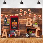 Welcome Back to School Backdrop Globe Pencil Book Classroom Children Student Background First Day of School Homecoming Children Online Teaching Chalkboard Kids Birthday Party Backdrop,7X5FT