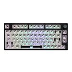 EPOMAKER TH80 Pro 75% 80 Keys Hot Swappable Bluetooth 5.0/2.4GHz/Wired Mechanical Gaming Keyboard Kit with Dampener Foams, PCB Mounting Plate,Compatible with 3/5Pin Switches for PS4/PS5/Xbox (Black)