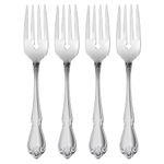 Oneida B552004D True Rose Everyday Flatware Salad Forks, Set of 4