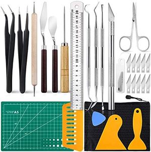 28 PCS Precision Craft Tools Set Vinyl Weeding Tools Kit for Weeding Vinyl, Silhouettes, Cameos, DIY Art Work Cutting, Hobby, Scrapbook