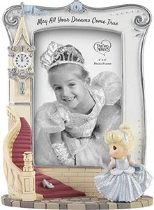 Precious Moments Cinderella Picture Frame | Disney Cinderella May All Your Dreams Come True Resin/Glass Photo Frame | Disney Room Decor & Gift