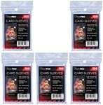 Ultra Pro Soft Card Sleeves 100 pack 2 5/8 x 3 5/8 inches Standard Size Trading Card Games Clear (500 (5 packs))