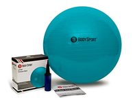 Body Sport Exercise Ball - With Pump and Wall Chart, Large/85cm - Standard Ball