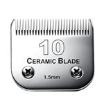 #10 Blade Dog Grooming Replacement Blade Compatible with Andis Clippers Carbon Infused Steel Detachable Ceramic Sharp Edge Also Compatible with Wahl/Oster Dog Clippers