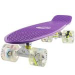 MEKETEC Skateboards Purple Boys Mini Cruiser Skateboard 22 inch Kids Board for Girl Youth Children Toddler Teenagers Adult Dog for Beginner Boys 7 to 10 (Purple)