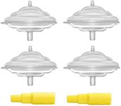 (4 Backflow Portectors) - Maymom Backflow Protector for Spectra S2 Spectra S1, 9 Plus Breastpumps W Bouns Medela Adapters. Replaces Spectra Backflow Protector, Spectra Silicone Diaphragm; Replacement Spectra Pump Parts ; 4 pc