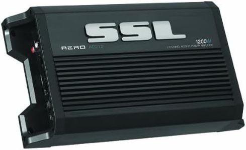 Sound Storm Laboratories AE212 AERO 1200W 2-Channel MOSFET Amplifier with High/Low Crossover and Remote Subwoofer Level Control - Black/Silver