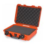 Nanuk 910 Waterproof Hard Case with Foam Insert - Orange - Made in Canada