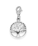 Heather Needham Sterling Silver Life Tree Charm - Size: 12mm. Yggdrasil clip on charm. Gift boxed 8097TR/B41HN