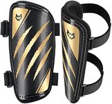 WVVOU Football Shin Pads for Youth Adults, Kids Soccer Shin Guards for Soccer Boys Girls, Double Adjustable Straps Football Shin Guards, Super Impact Resistance, Lightweight, Breathable