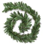 WeRChristmas Victorian Pine Christmas Garland Pvc Decoration, 9 feet - Green