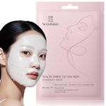 SeoulSkin Niacinamide Glass Skin Overnight Mask (Pack of 2) | Korean Face Mask Sheet for Glowing Skin | 50,000 PPM Niacinamide & Hyaluronic Acid | Hydrating, Pore-Minimizing