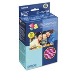 Epson T5845-M PictureMate Print Pack Includes Inkjet Cartridge, 100 Sheets Matte Photo Paper,1 cartridge containing;black,cyan,magenta,yellow