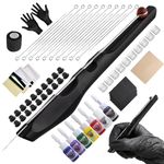 HAWINK Hand Poke a Stick Tattoo Kit DIY Tattoo Tool Kit Kit with 7 Ink 20 PCS Needles GK-HW803TN01-1