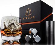 Whisky Glass Gift Set - Unique Luxury Welsh Whiskey Glass Tumbler - UK Design with Cocktail Measure and Cooling Cubes