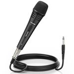 TONOR Dynamic Karaoke Microphone for Singing with 4.5m XLR Cable, Metal Handheld Mic Compatible with Karaoke Machine/Speaker/Amp/Mixer for Karaoke Singing, Speech, Wedding, Stage and Outdoor Activity