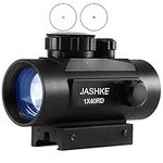 JASHKE Red Dot Sight 1x40mm Red & Green Holographic sight Rifle Scope Sights with 11mm/20mm Weaver/Picatinny Rail Mount for Hunting