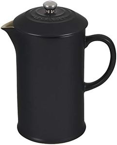 Le Creuset Kaffeebereiter aus Steinzeug, 1 L, Schwarz Matt, 91028200000000