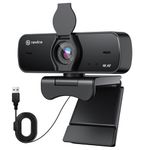 N newline 4k Webcam for PC Camera with Microphone with Sony Sensor, New Upgraded Autofocus, Light Correction, with Privacy Cover, 30FPS USB Full HD Webcam for Mac Laptop Streaming Gaming