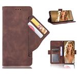 SHIEID Wallet Case for ZTE nubia Red Magic 9 Pro+ Case, Flip Case for ZTE nubia Red Magic 9 Pro+ Retro Style Wallet Magnetic Cover, Case Wallet PU Leather Phone Cover for Red Magic 9 Pro+, Brown