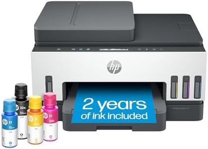 HP Smart -Tank 7301 Wireless All-in-One Cartridge-free Ink Printer, up to 2 years of ink included, mobile print, scan, copy, automatic document feeder (28B70A), Gray