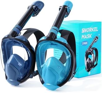 Zenoplige Full Face Snorkel Mask Adults,Dry-Top Snorkeling Gear with Camera Mount,Foldable 180-Degree Panoramic Scuba Mask for Snorkeling Diving Swimming Travel,Snorkel Mask Anti-Fog & Anti-Leak