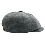 Charmylo Newsboy Cap Gatsby Baker Boy Hat Flat Caps Tweed Adjustable Peaky Herringbone Cloth Cap Hat