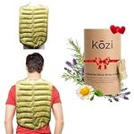 Kozi Warm & Cooling Herbal Aromatherapy Back Wrap for Soothing Muscle Pain and Tension Relief Therapy in Jute (Pear)