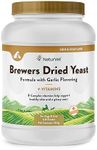 NaturVet – Brewer’s Dried Yeast Formula with Garlic Flavoring – Plus Vitamins – Supports Healthy Skin & Glossy Coat – Fortified with B-1, B-2, Niacin & Vitamin C – for Dogs & Cats (4 lb Powder)