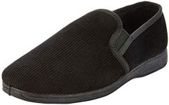 Grosby Men's Blake 2 Slipper, Black, 8 UK/9 US