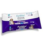 Furbliss Hygienic Pet Wipes for Dogs & Cats, Cleansing Grooming & Deodorizing Hypoallergenic Thick Wipes with All Natural Deoplex Deodorizer, Unscented - by Vetnique Labs … (100ct)