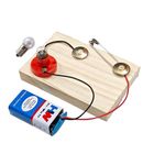 ERH India Simple Electric Circuit Science Project Working Model DIY Toy Holder Bulb Kit for Class 6, 7, 8