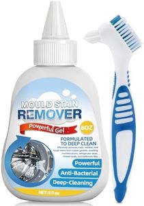 HuakChai Mould Remover Gel with Brush - Deep Penetrating Mold Remover for Washing Machine Seal, Bathroom Grout, Tile, Refrigerator & Kitchen Sink - Effective Odor-Free Mould Remover