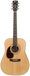 Cort EARTH70OP Dreadnought Acoustic Guitar Solid Spruce Top, Natural Open Pore