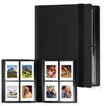 Photo Albums, 160 Pockets Scrapbook Memory Book, 40 Pages Mini Film Album for Polaroid Zink Photo Paper/Fujifilm Instax Mini Film/Kodak Zink Photo Paper/Sprocket Photo Paper - Black