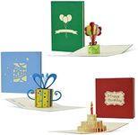 Assorted birthday cards for him and for her, bulk pack of birthday greetings for children kids, pop up prezzie balloons birthday cake, family pack of birthday wishes for everyone