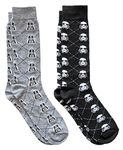 Star Wars Darth Vader/Stormtrooper Argyle Men's Crew Socks 2 Pair Pack Shoe Size 6-12