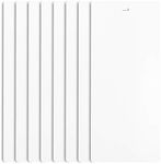 Dalix PVC Vertical Blind Replacement Slat 82 1/2 X 3 1/2 (8 Pack, White)